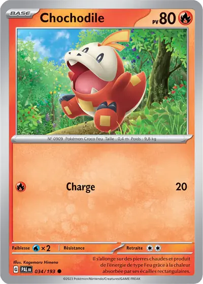 Image de la carte Pokemon Chochodile 034/193
