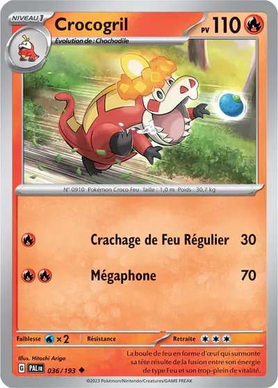 Image de la carte Pokemon Crocogril 036/193