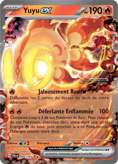 Image de la carte Pokemon Yuyu ex 040/193