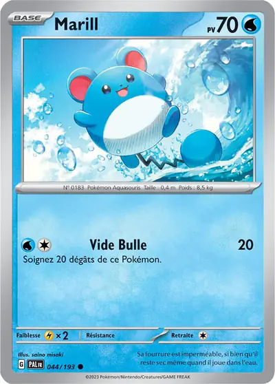 Image de la carte Pokemon Marill 044/193