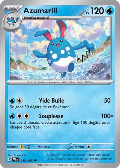 Image de la carte Pokemon Azumarill 045/193