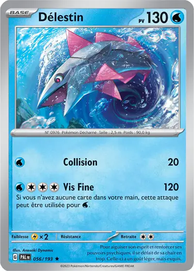 Image de la carte Pokemon Délestin 056/193