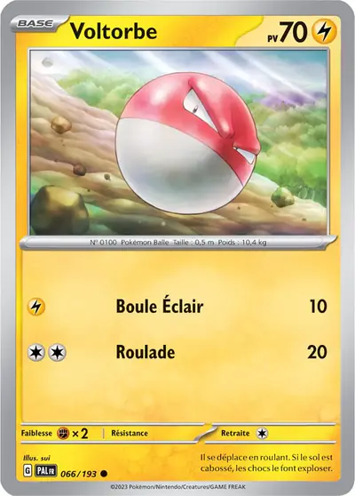 Image de la carte Pokemon Voltorbe 066/193