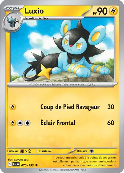 Image de la carte Pokemon Luxio 070/193