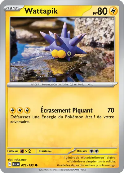 Image de la carte Pokemon Wattapik 072/193