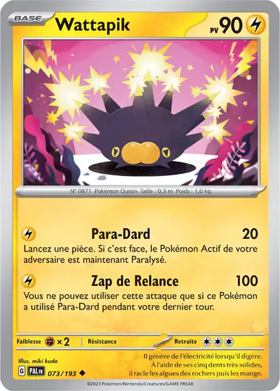 Image de la carte Pokemon Wattapik 073/193