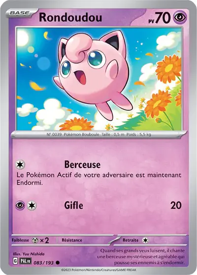 Image de la carte Pokemon Rondoudou 083/193