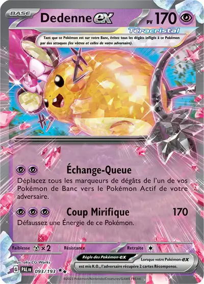 Image de la carte Pokemon Dedenne ex 093/193