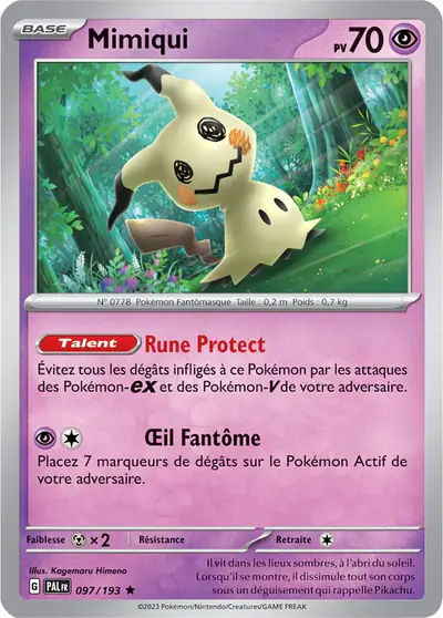 Image de la carte Pokemon Mimiqui 097/193