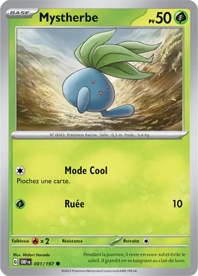 Image de la carte Pokemon Mystherbe 001/197