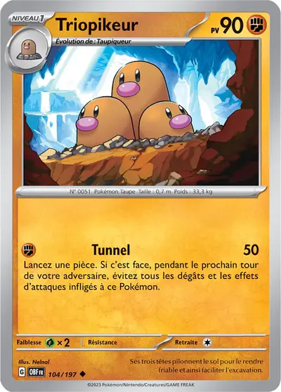 Image de la carte Pokemon Triopikeur 104/197