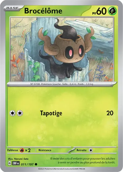 Image de la carte Pokemon Brocélôme 011/197