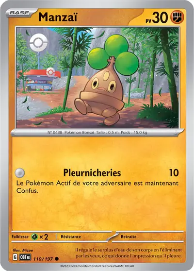 Image de la carte Pokemon Manzaï 110/197