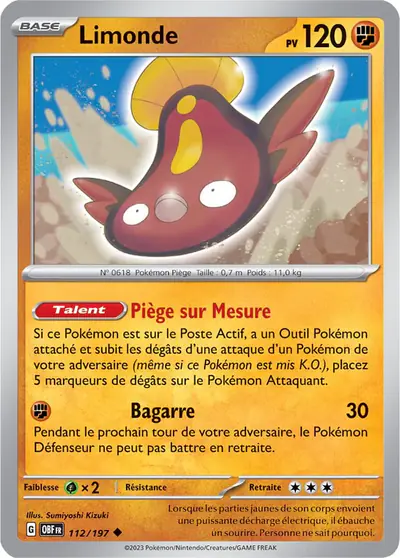 Image de la carte Pokemon Limonde 112/197