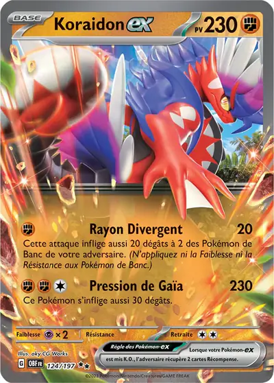Image de la carte Pokemon Koraidon ex 124/197