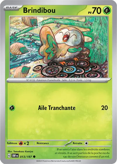 Image de la carte Pokemon Brindibou 013/197