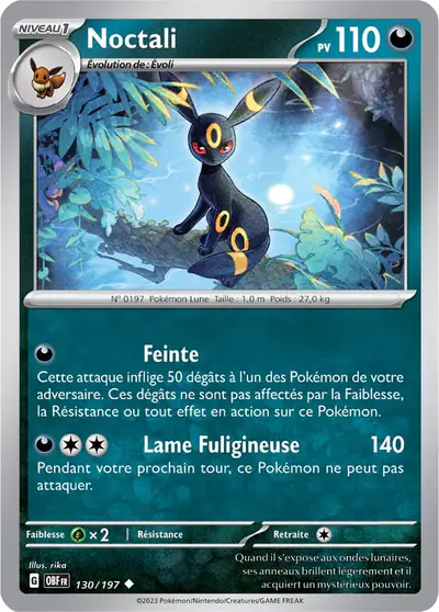 Image de la carte Pokemon Noctali 130/197
