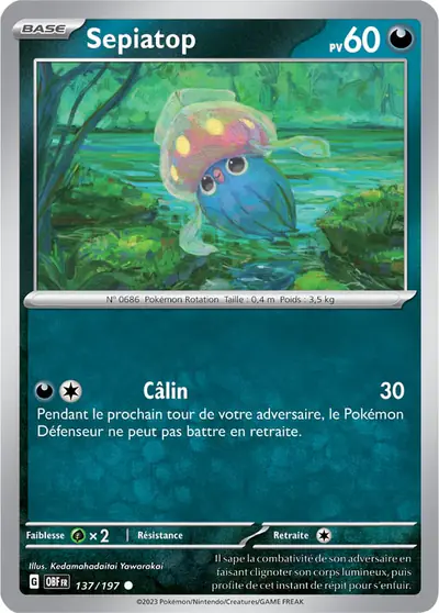 Image de la carte Pokemon Sepiatop 137/197