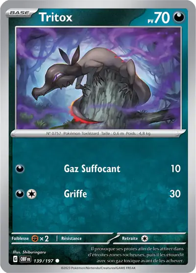 Image de la carte Pokemon Tritox 139/197