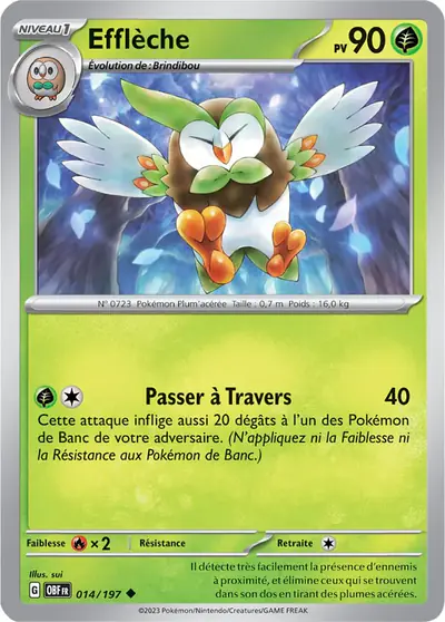 Image de la carte Pokemon Efflèche 014/197