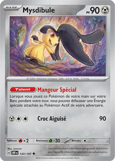 Image de la carte Pokemon Mysdibule 143/197