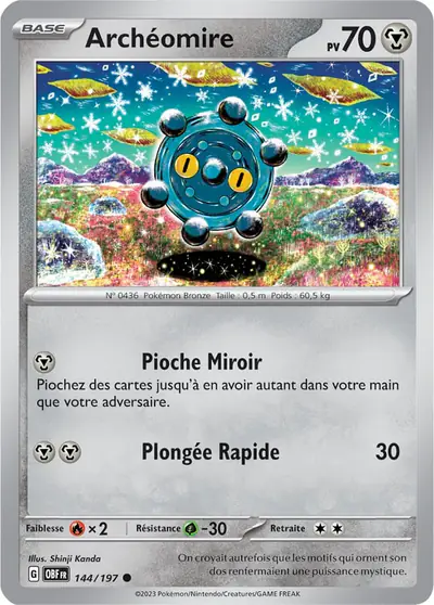 Image de la carte Pokemon Archéomire 144/197