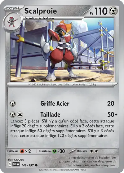 Image de la carte Pokemon Scalproie 149/197