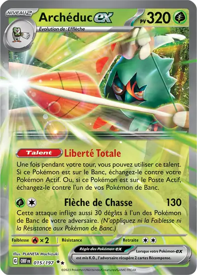 Image de la carte Pokemon Archéduc ex 015/197