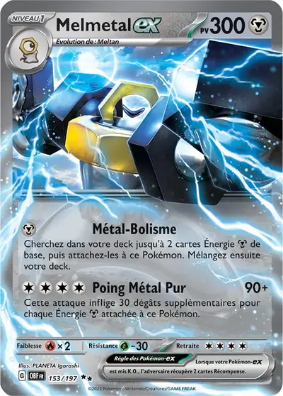 Image de la carte Pokemon Melmetal ex 153/197
