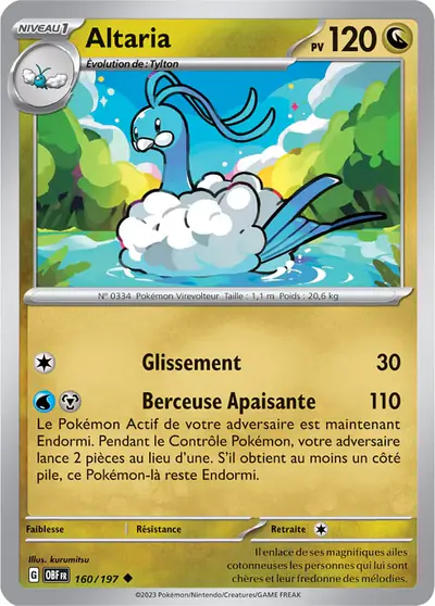 Image de la carte Pokemon Altaria 160/197
