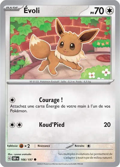 Image de la carte Pokemon Évoli 166/197