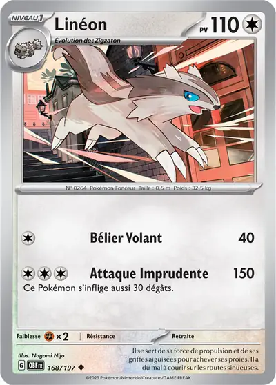 Image de la carte Pokemon Linéon 168/197