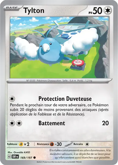 Image de la carte Pokemon Tylton 169/197