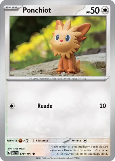 Image de la carte Pokemon Ponchiot 170/197