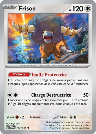 Image de la carte Pokemon Frison 174/197