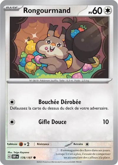 Image de la carte Pokemon Rongourmand 178/197