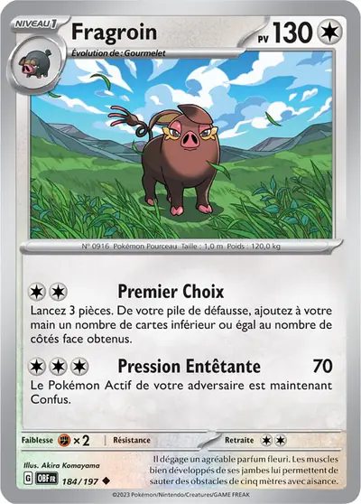 Image de la carte Pokemon Fragroin 184/197