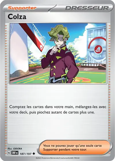 Image de la carte Pokemon Colza 187/197