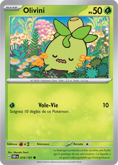 Image de la carte Pokemon Olivini 019/197