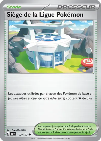 Image de la carte Pokemon Siège de la Ligue Pokémon 192/197