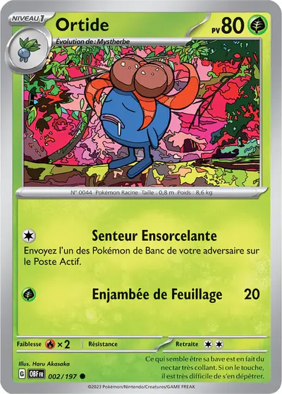 Image de la carte Pokemon Ortide 002/197