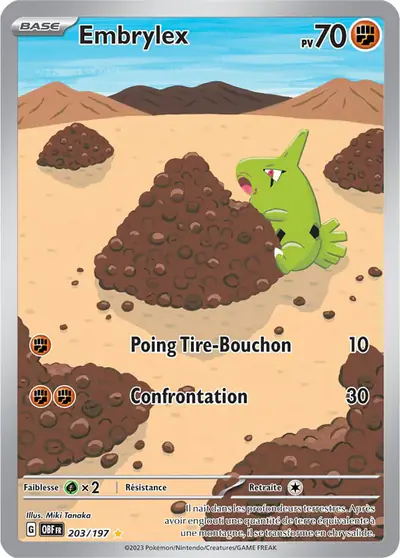 Image de la carte Pokemon Embrylex 203/197