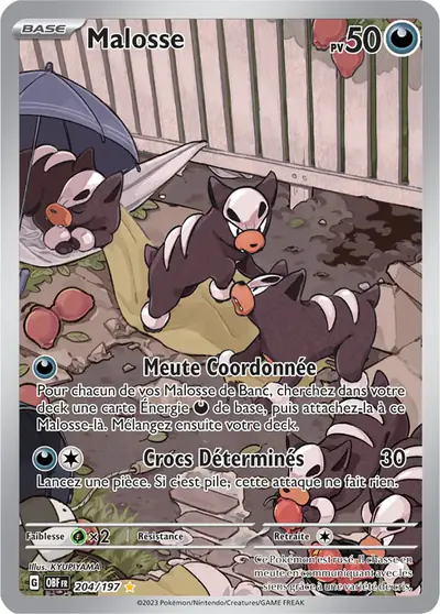 Image de la carte Pokemon Malosse 204/197