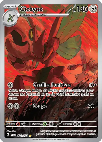 Image de la carte Pokemon Cizayox 205/197