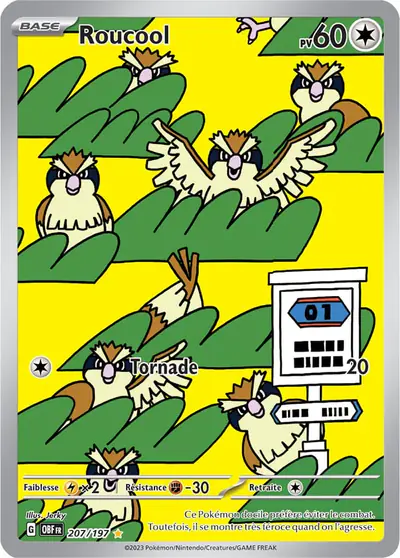 Image de la carte Pokemon Roucool 207/197