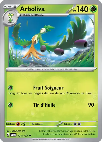 Image de la carte Pokemon Arboliva 021/197