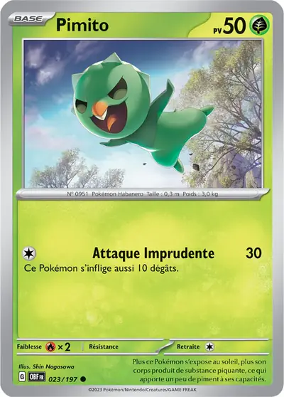 Image de la carte Pokemon Pimito 023/197