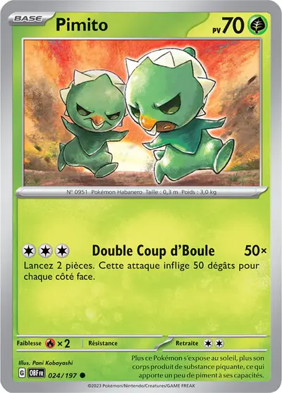 Image de la carte Pokemon Pimito 024/197