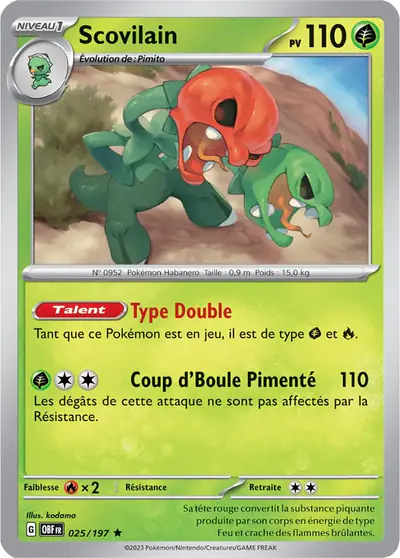 Image de la carte Pokemon Scovilain 025/197