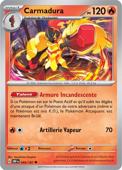 Image de la carte Pokemon Carmadura 044/197